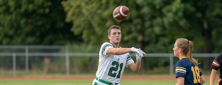 Flag football player